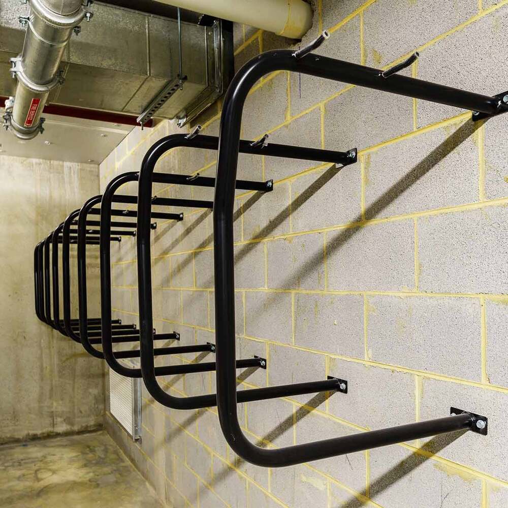 Bike Rack Wall Mounted - Galvanised Black