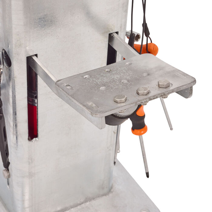 Bike Repair Station Stand - Galvanised, with Multi Tools