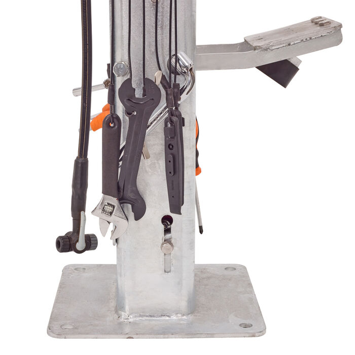 Bike Repair Station Stand - Galvanised, with Multi Tools