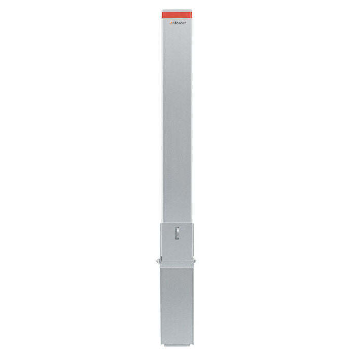 Bollard Square Removable Padlock 120mm In-Ground Galvanised