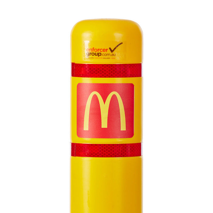 Mcdonald's Sticker For Bollard Cover