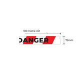 Danger Barrier Tape 100m x 75mm