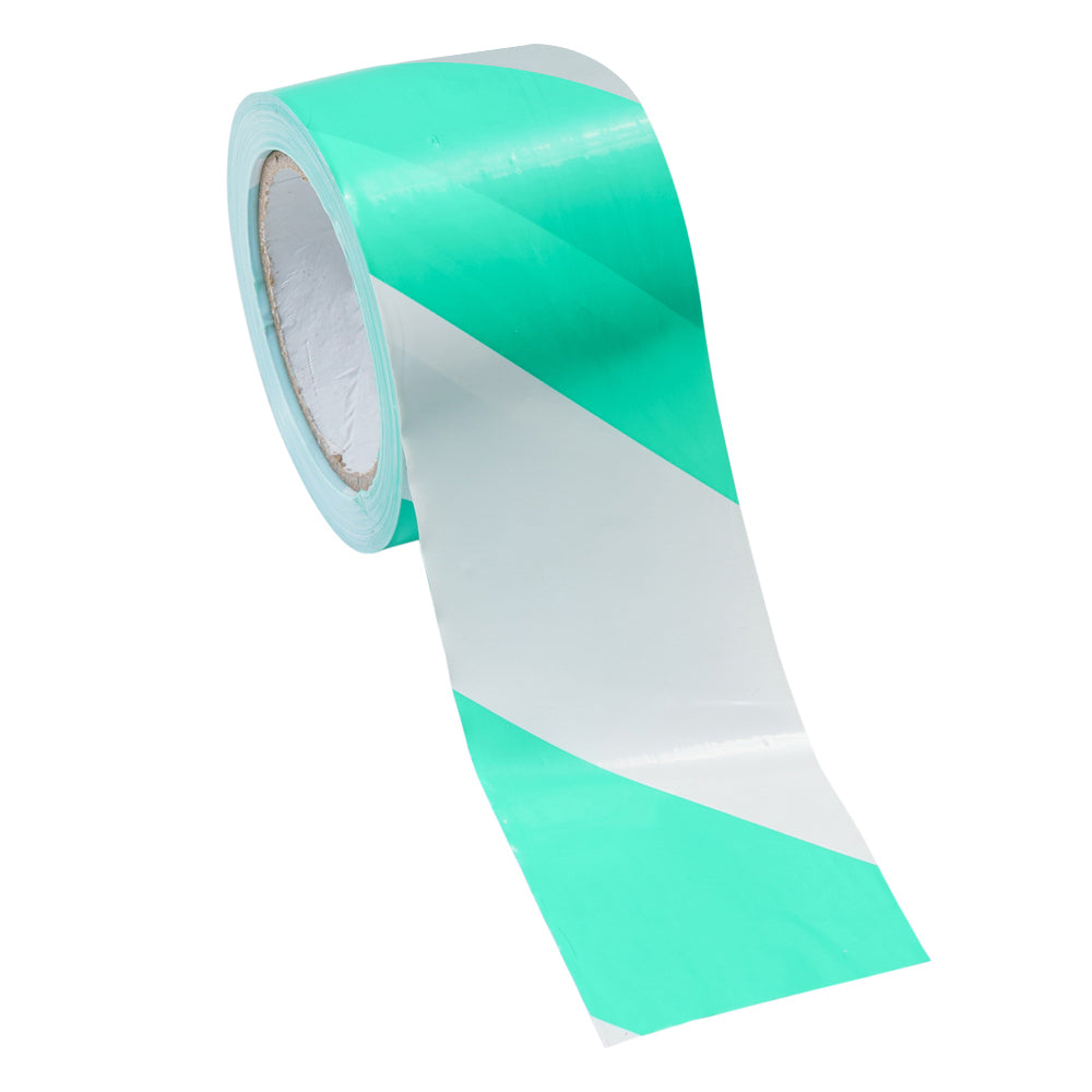 Green/White Barrier Tape 100m x 75mm