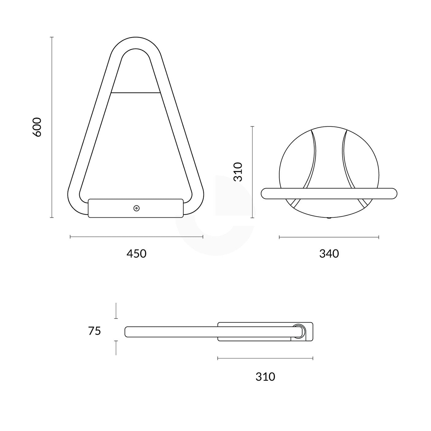 Bollard Parking Automatic Remote Control - 600mm High