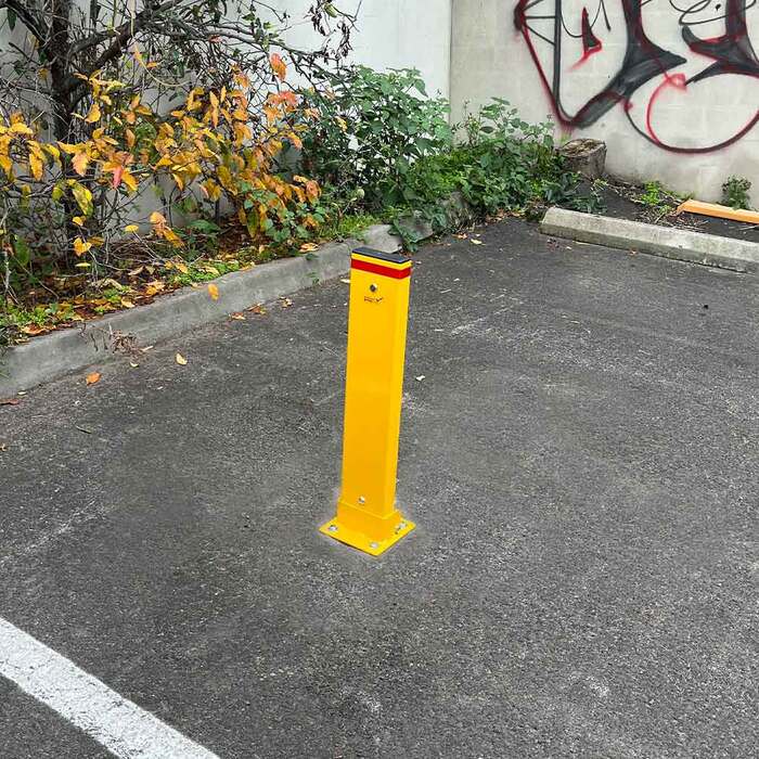 Bollard Rectangle Parking - Keylock