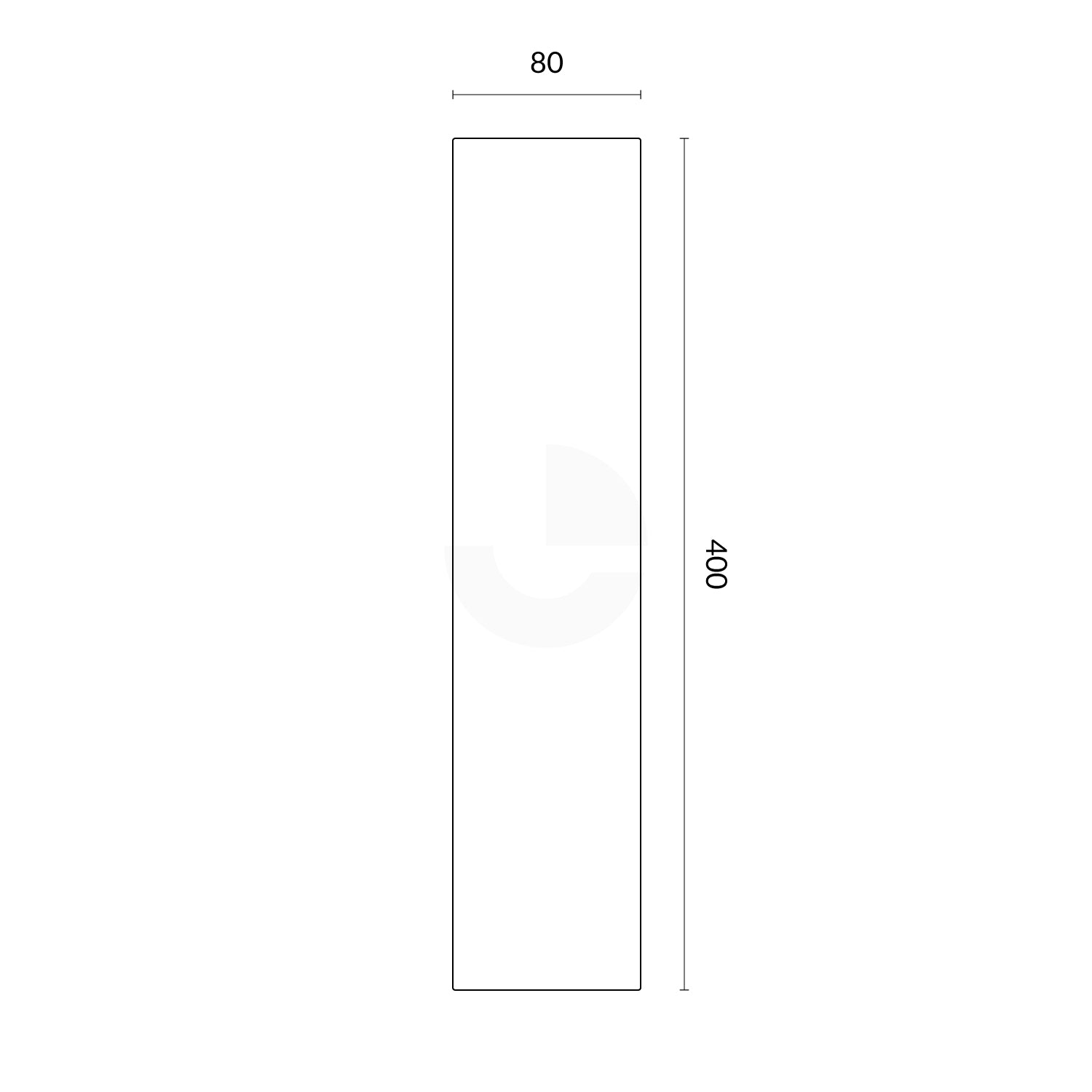 ''No Parking''' Sticker - For Rectangle Parking Bollard
