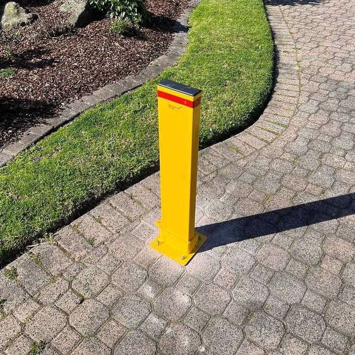 Bollard Rectangle Parking - Padlock