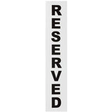 ''Reserved'' Sticker - For Rectangle Parking Bollard