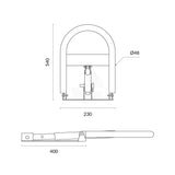Parking U Bollard Manual - Padlock Included