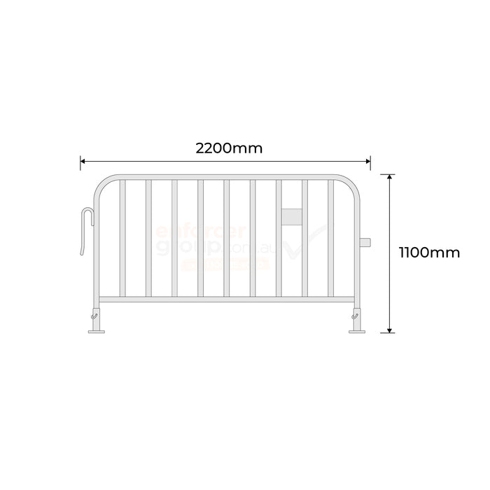 Crowd Control Barrier - Galvanized