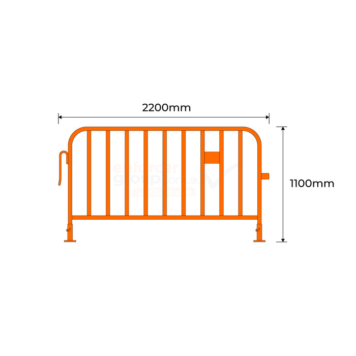 Crowd Control Barrier  Orange