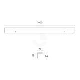 Corner Guards - 40x40mm 1 Metre Long - Stainless Steel 304