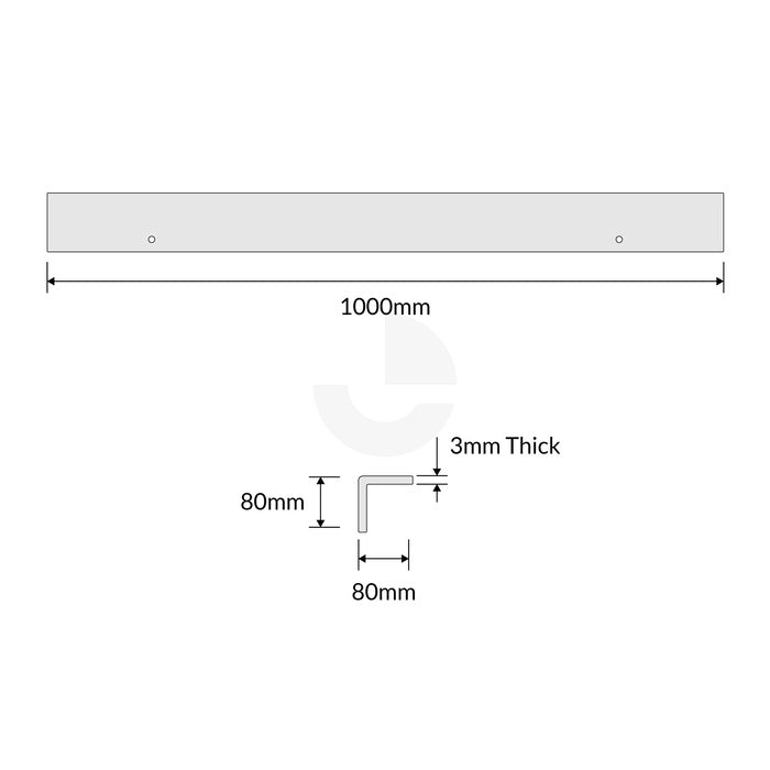 Corner Guards - Galvanised 80x80mm 1 Metre Long
