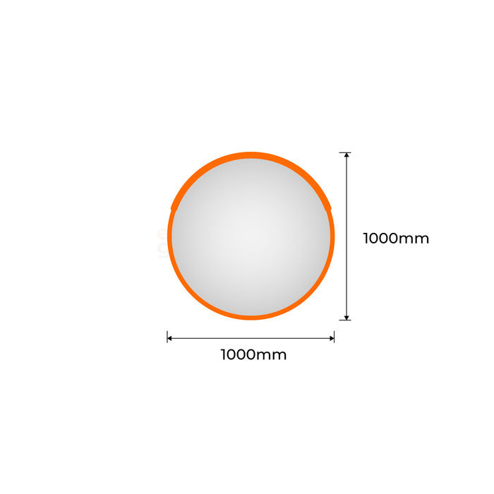 Convex Mirror Orange - 1000mm