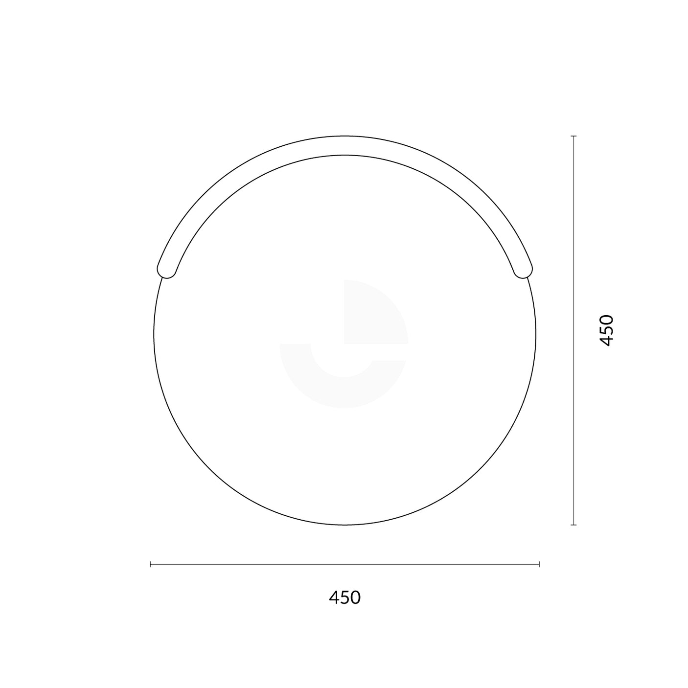 Convex Mirror Orange - 450mm
