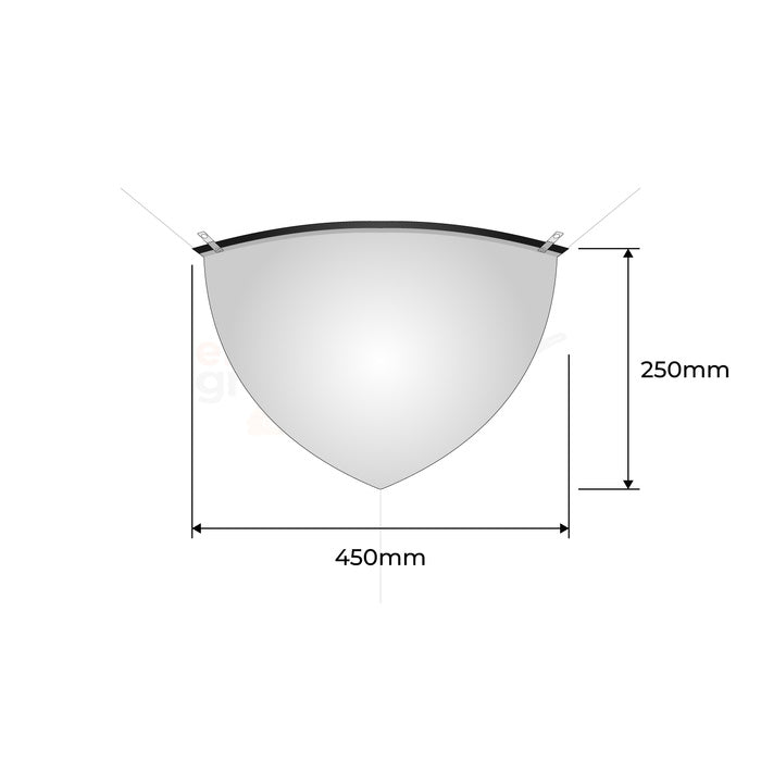 Quarter Dome Mirror -600mm