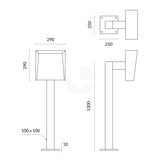 Intercom Bollard Post - Yellow