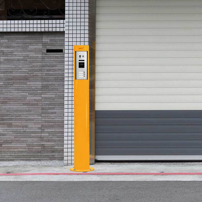 Intercom Bollard Post - 165mm - Yellow