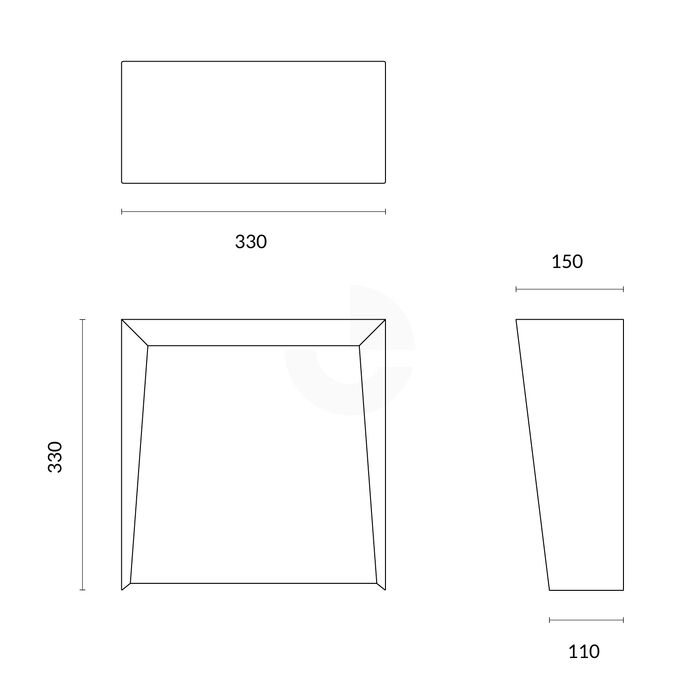 Intercom Bollard Card Reader Head Large - Yellow