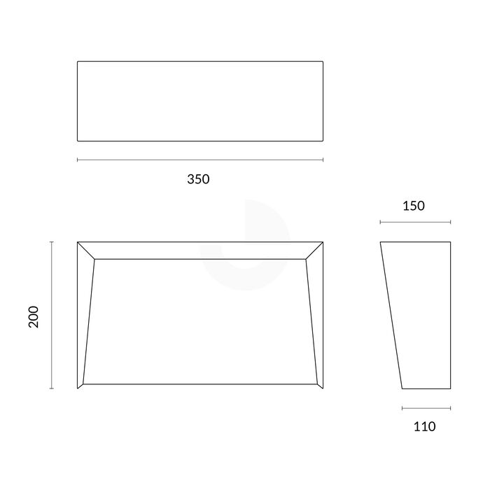 Intercom Bollard Card Reader Head Medium - Yellow