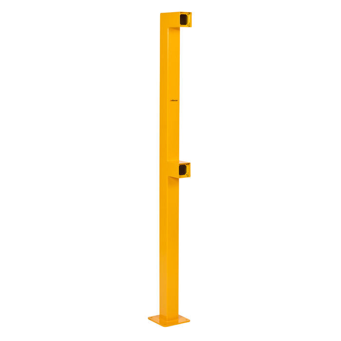 Intercom Bollard Post Dual Card Reader Surface Mounted - Yellow