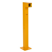 Intercom Bollard Post Single Card Reader Surface Mounted - Yellow