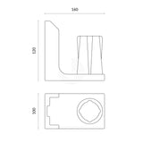 Wall Bracket For Cone Top Retractable Barrier