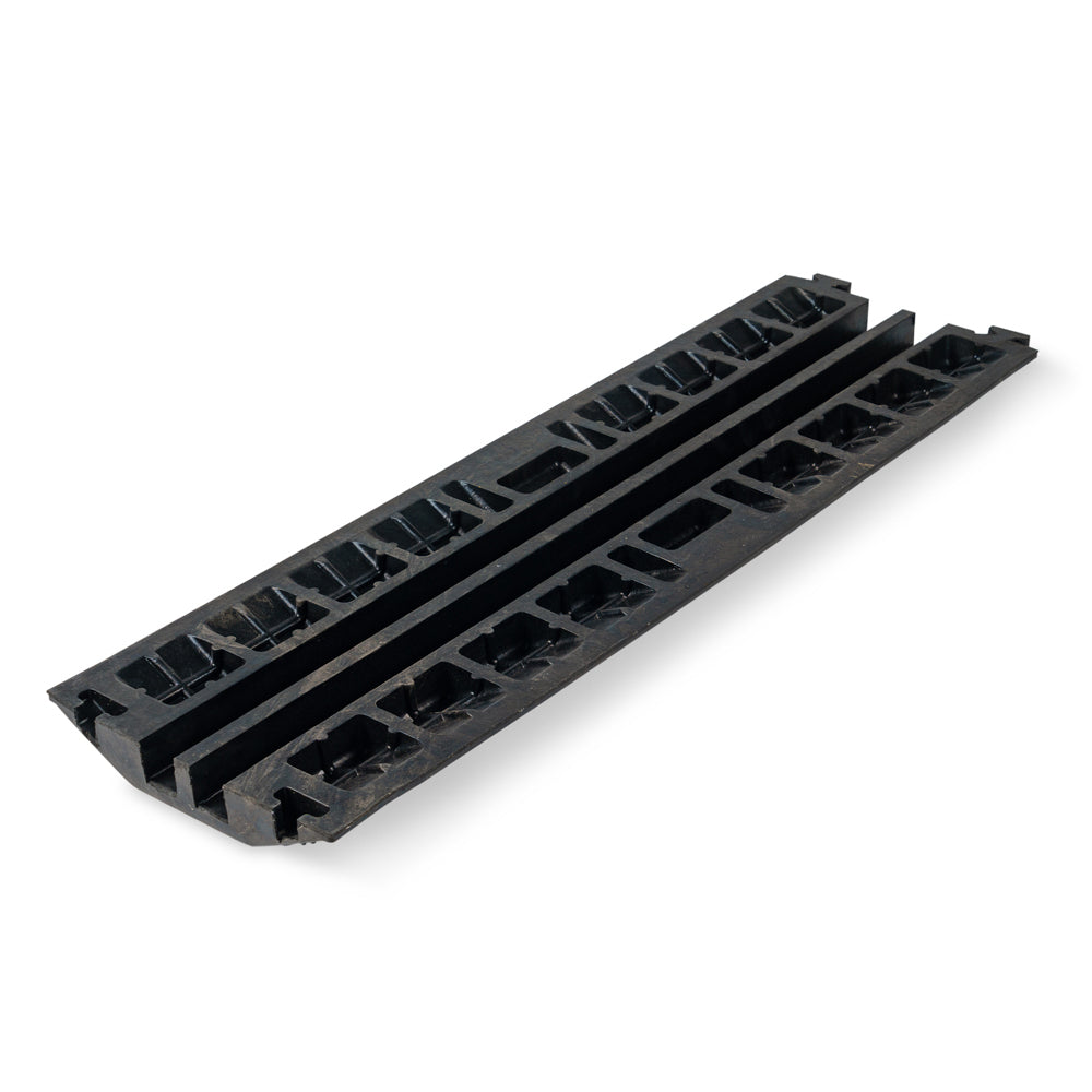 Cable Protector Drop Over - 2 Channel Black