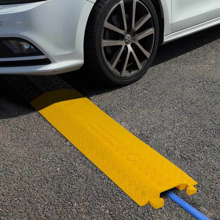 Cable Protector Drop Over Plastic - Yellow