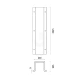 Downpipe Protector - 150mm Galvanised