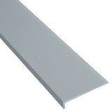 Aluminium Corrugated Stair Nosing Natural or Black (Per Metre)