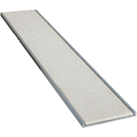 Aluminium Recessed Nosing with Silicon Carbide Insert - Flat Bar - Per Metre