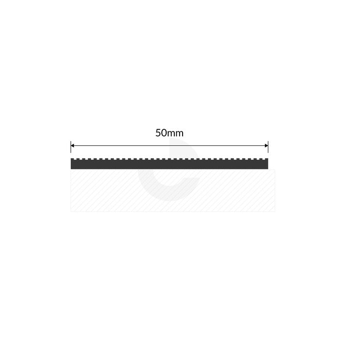 Aluminium Corrugated Stair Nosing Natural or Black - Flat Bar (Per Metre)