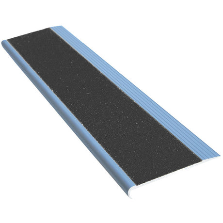 Enforcer Aluminium Stair Nosing Natural or Black with Silicon Carbide Tape Insert - Per Metre