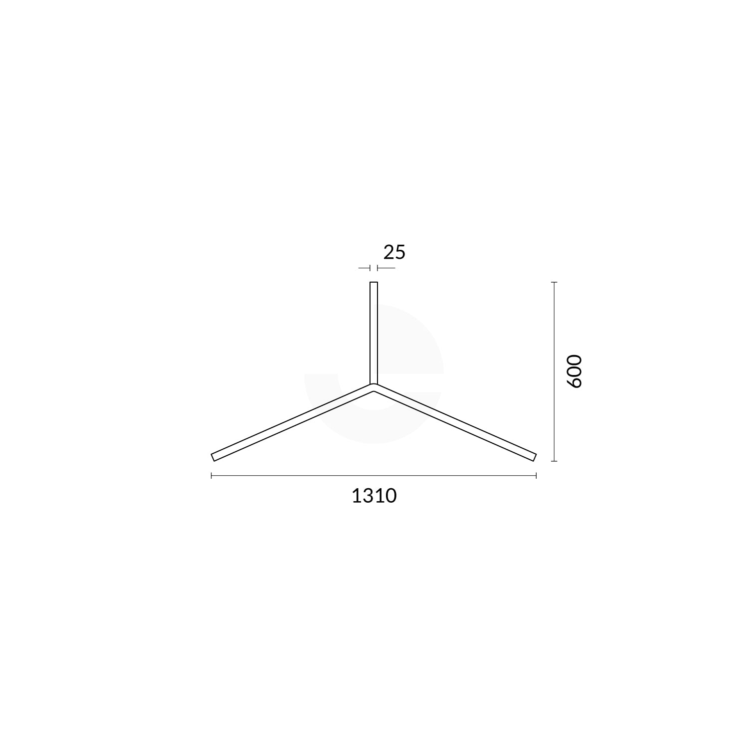 Multi Message Sign Yellow Bi-Pod Leg