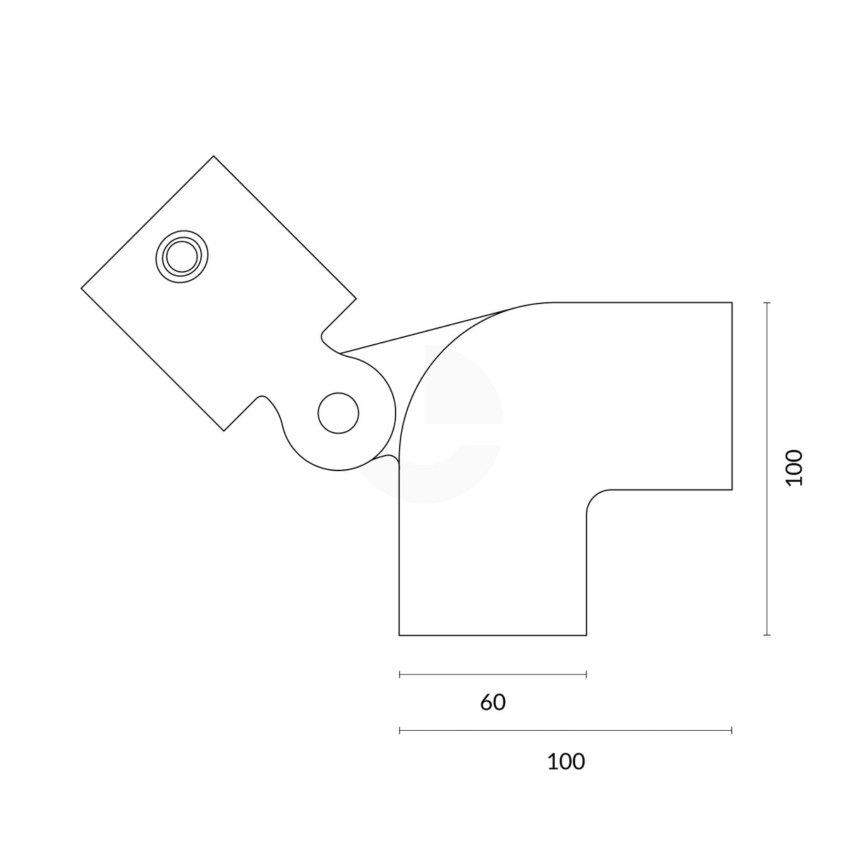Combination Railing Side Support