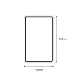 Left Lane Must Turn Left Sign - 450x750mm, Aluminium