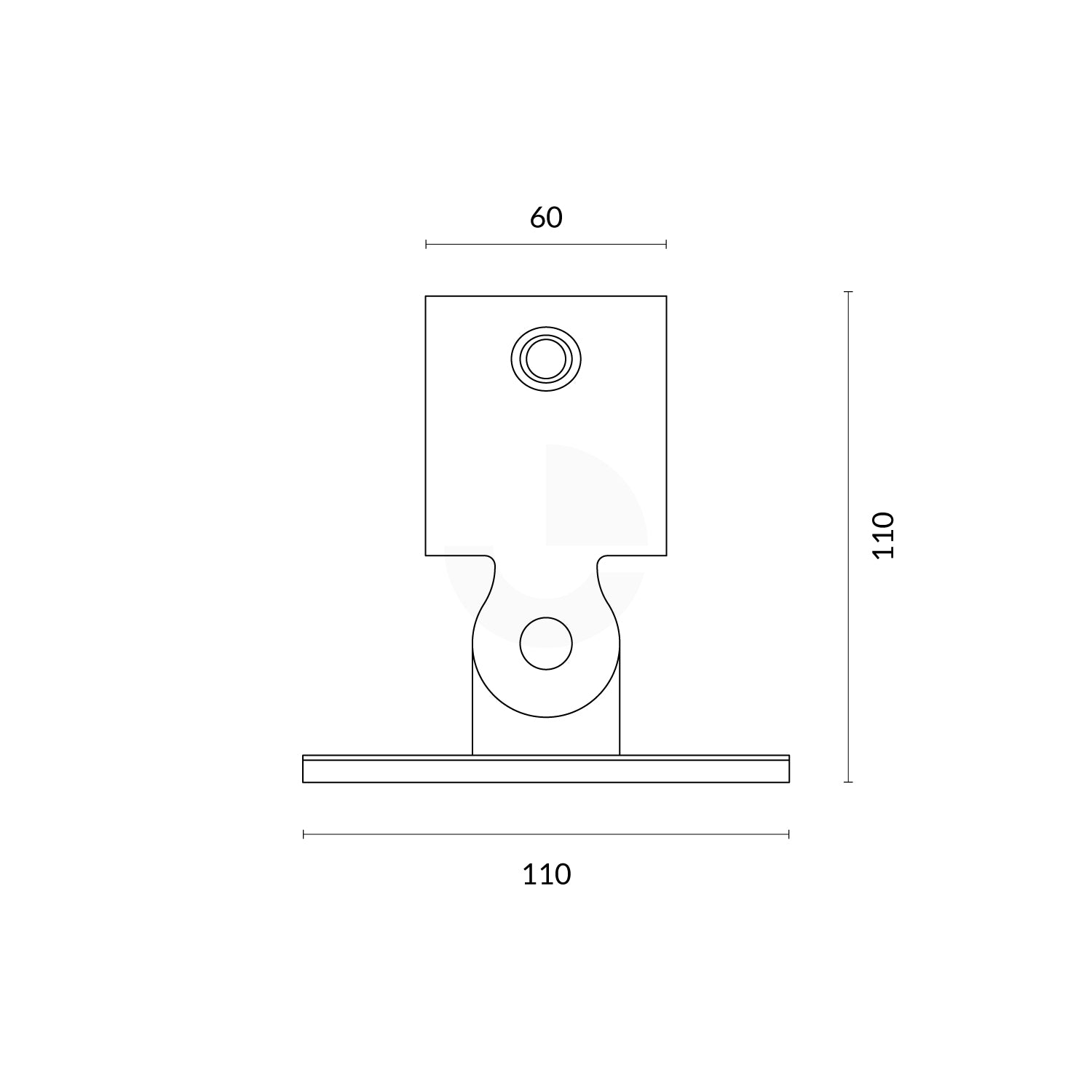 DDA-751 Assist Saddle Fitting with Swivel- 48mm