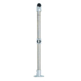 End Stanchion w/ Base Fixing Plate - 30-45deg - Gal/Yellow