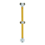 Corner Stanchion 900 Corner Fixed w/ Rail mount - Gal/Yellow