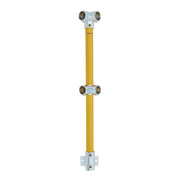 Corner Stanchion 90deg Corner Fixed w/ Rail mount - Gal/Yellow