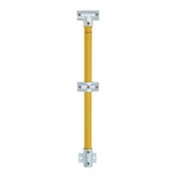 Through Stanchion w/ Rail Mount - Gal/Yellow