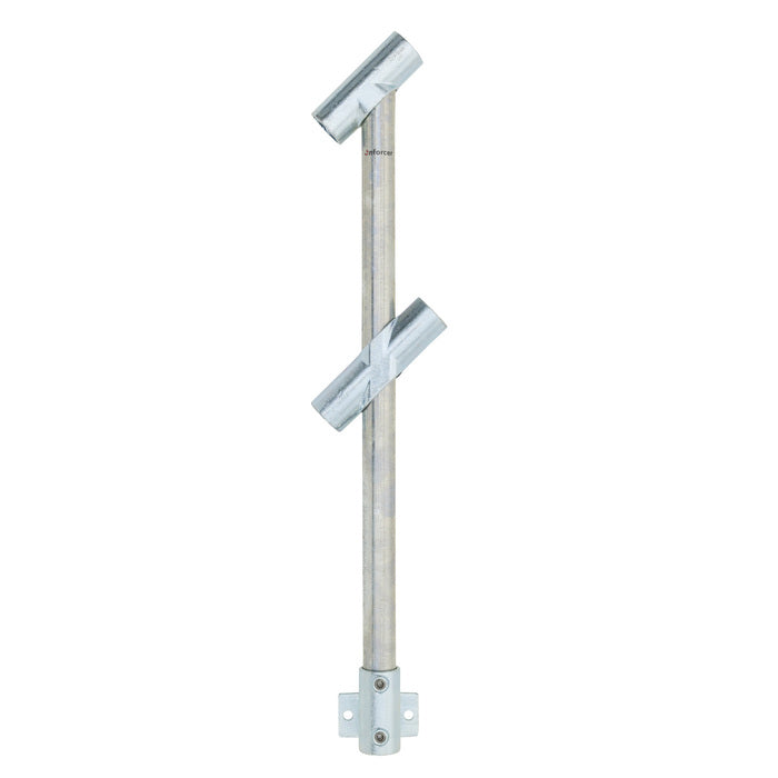 Through Stanchion w/ Rail Mount 30-45deg - Gal/Yellow