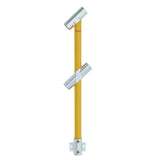 Through Stanchion w/ Rail Mount 30-45deg - Gal/Yellow
