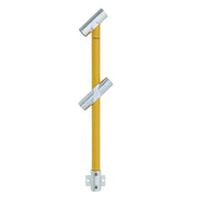 Through Stanchion w/ Rail Mount 30-45deg - Gal/Yellow
