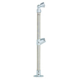 End stanchion (Rise) w/ Straight Angle Base Fixing Plate 230-300 fittings - Gal/Yellow