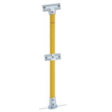 Through stanchion w/ Base Fixing Plate - 0-11deg - Gal/Yellow