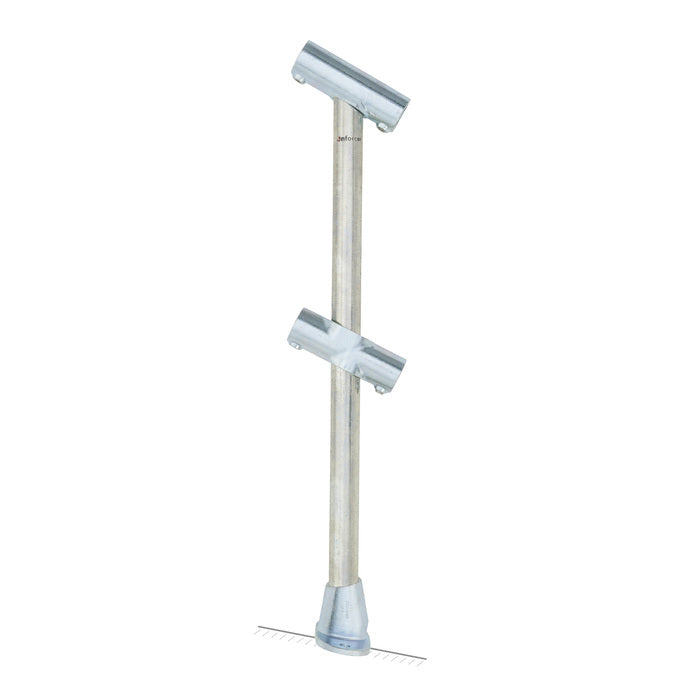 Through stanchion w/ Base Fixing Plate - 11-30deg - Gal/Yellow