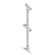 Through stanchion w/ Base Fixing Plate - 30-45deg - Gal/yellow
