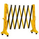 Expandable Safety Barrier Plastic - 3500mm With Wheels